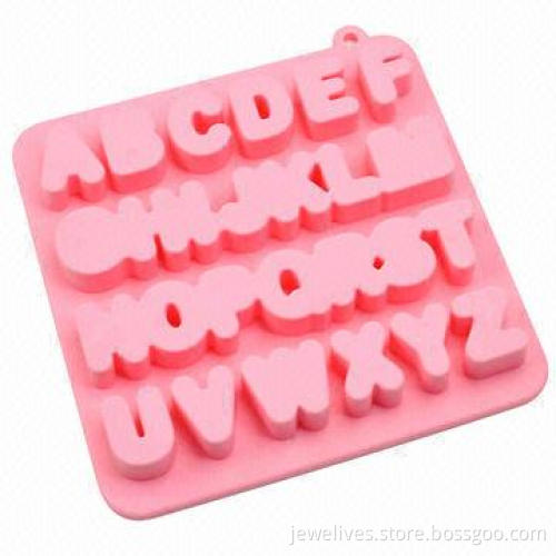 Creative alphabet silicone chocolate molds